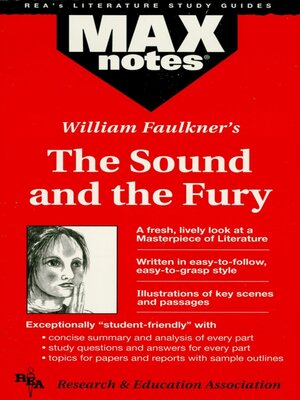 cover image of The Sound and the Fury (MAXNotes Literature Guides)